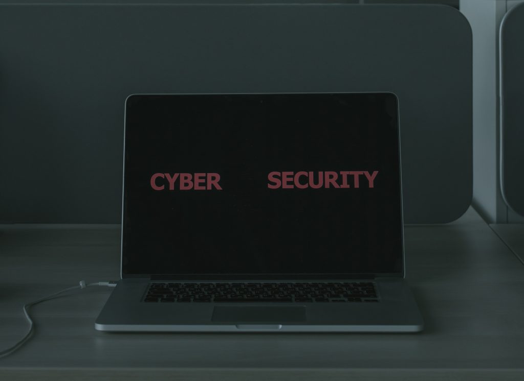 cyber security on a laptop
