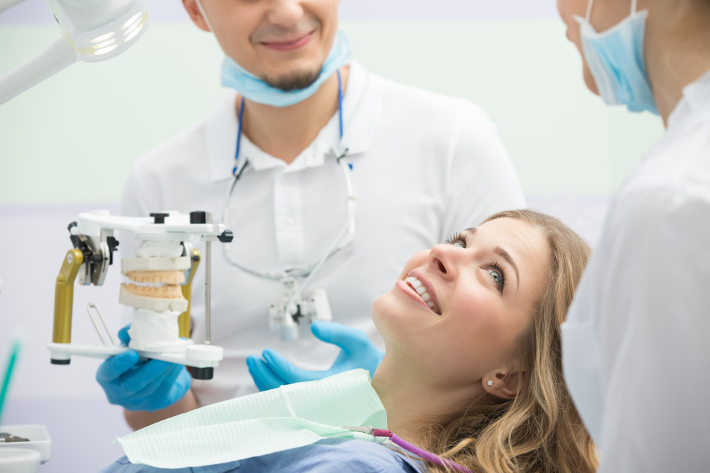 dental patient getting a treatment